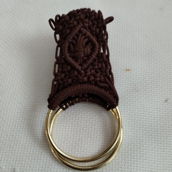 Macramé handmade towel holder - Picture 7 of 9